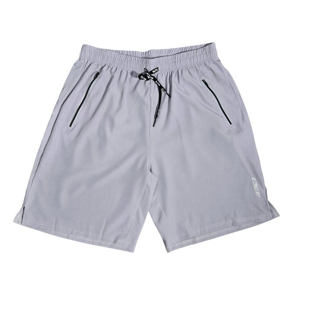 NWOT | Gutz Wear Gray Zipper Pocket Performance Athletic Gym Shorts | XL